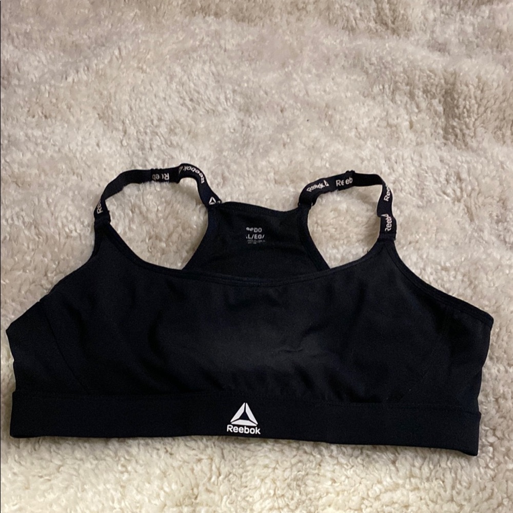 Reebok Black Sports Bra